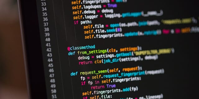 a computer screen with a bunch of code on it
