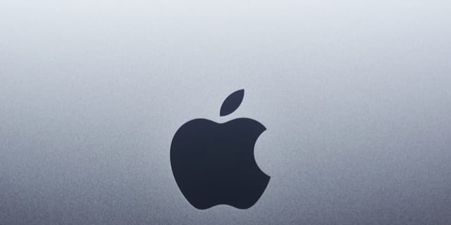 Close-up of an Apple M-series chip on a logic board