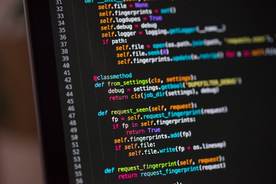 A developer terminal and code editor on a dark screen with a running agent script.